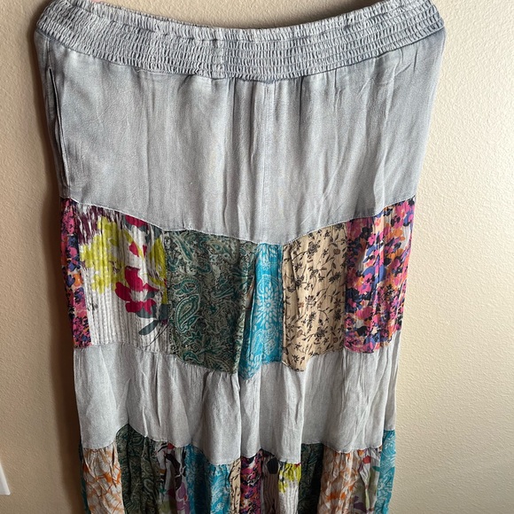 Bohemian Patchwork Wide Leg Pants - Picture 7 of 9